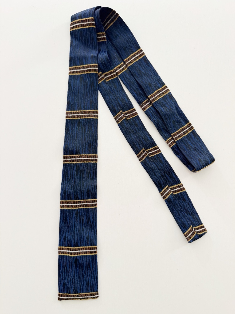 Vintage 60s Skinny Square End Tie